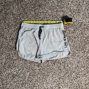 Life Is Good Women's‎ Gray & White Sleepwear Shorts – Size Medium – Ultra Soft